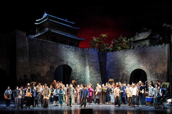 Сцена пекинской оперы