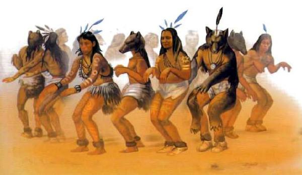 Танец солнца индейцев Северной Америки