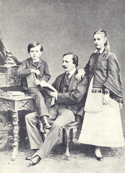 Мариус Петипа с сыном Жоржем и старшей дочерью Марией